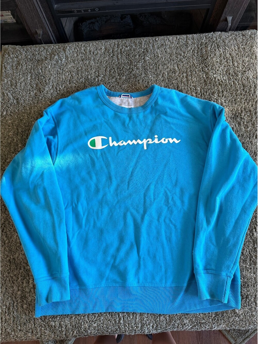 Champion Authentic Athleticwear Blue Crewneck Sweatshirt XL